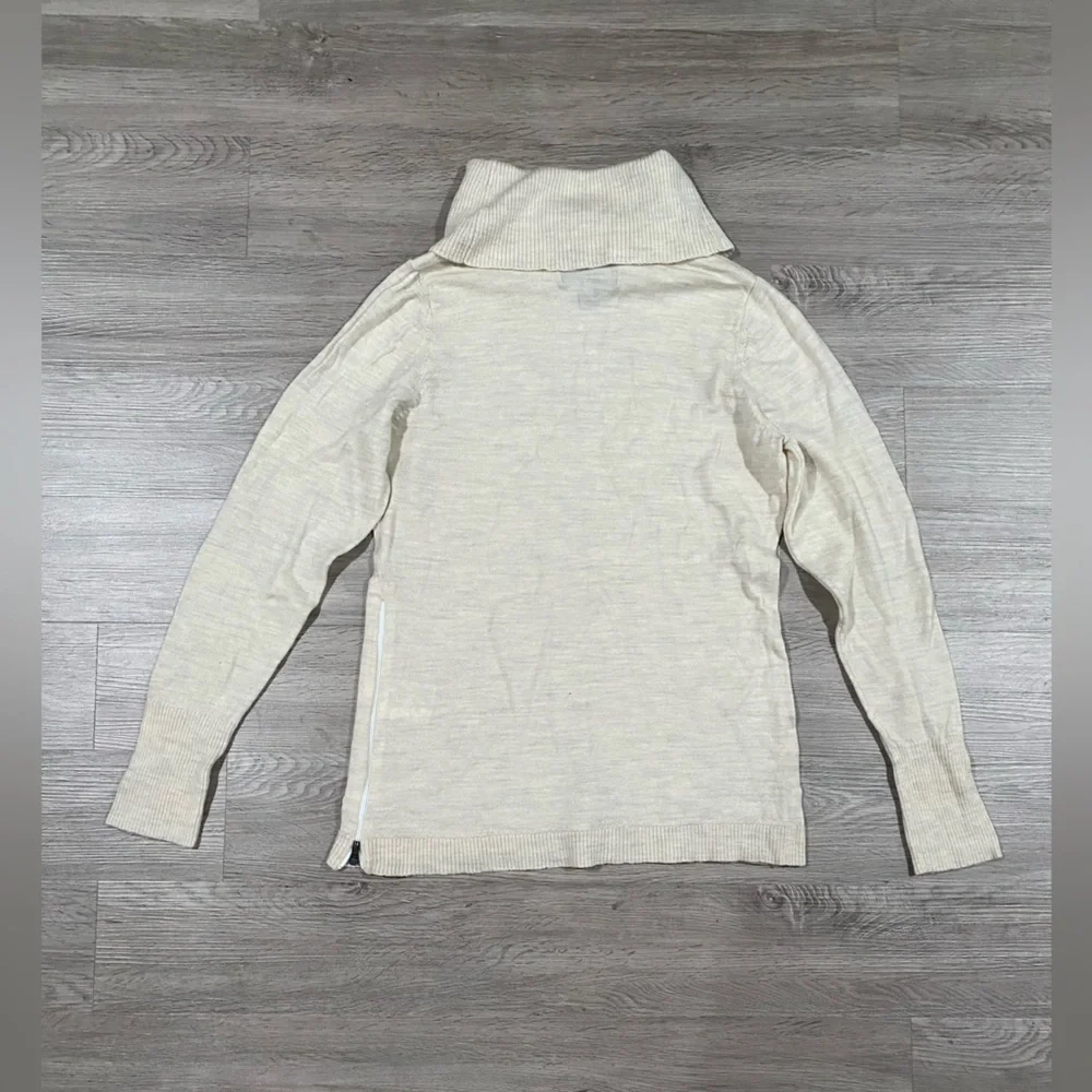 Woolrich Women’s Winter White Cowl Neck Turtle Neck Pullover Merino Wool Sweater